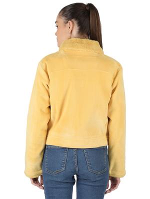 yellow cotton blend jacket - 18111377 - Standard Image - 3