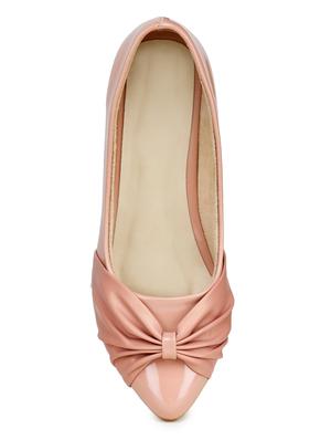 pink synthetic slip on pumps - 18111460 - Standard Image - 5