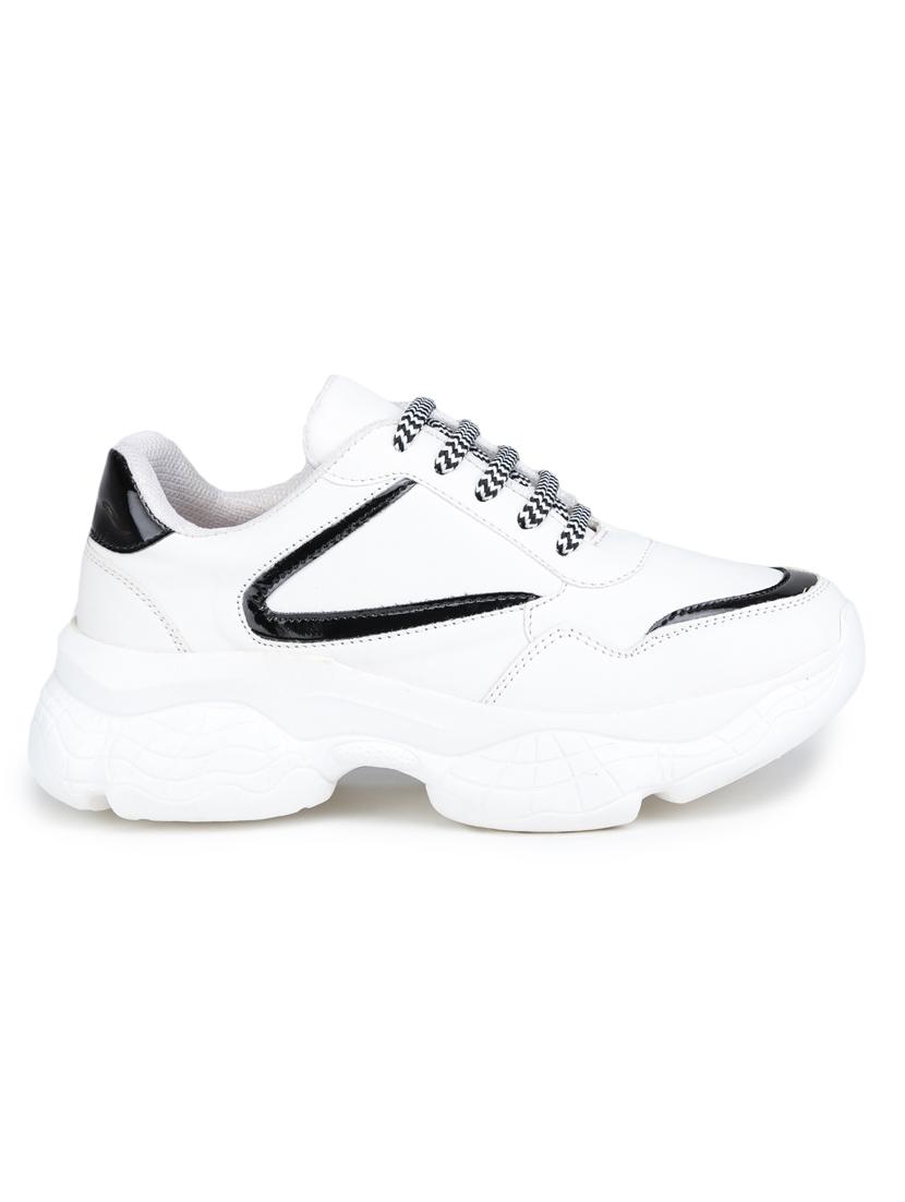 white lace-up sneaker - 18111507 - Zoom Image - 2