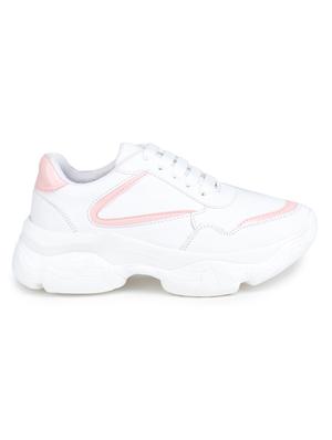 white lace-up sneaker - 18111508 - Standard Image - 2