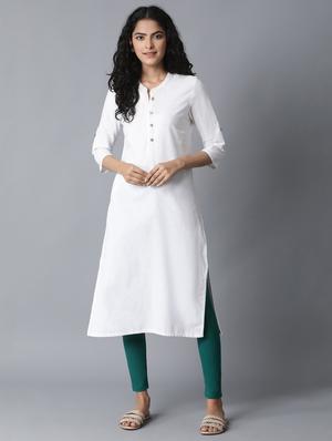 green cotton leggings - 18111949 - Standard Image - 4