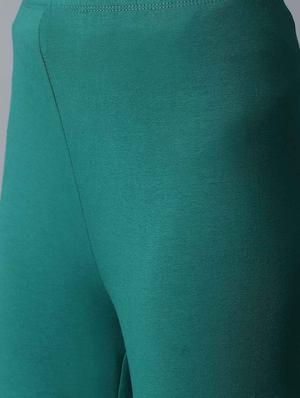 green cotton leggings - 18111949 - Standard Image - 5