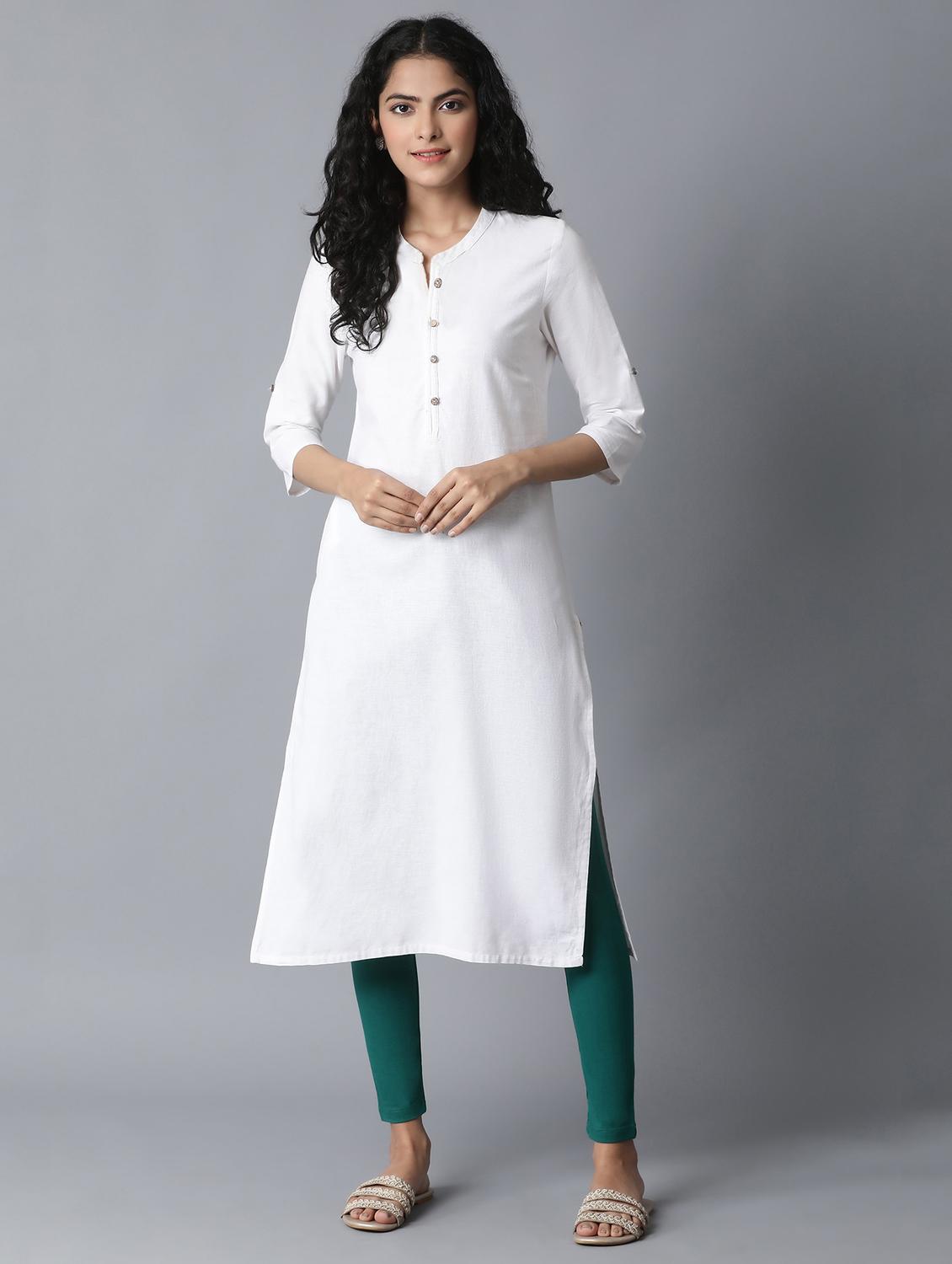 green cotton leggings - 18111949 - Zoom Image - 4