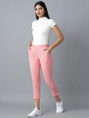high rise solid crop pants - 18112038 - Standard Image - 4