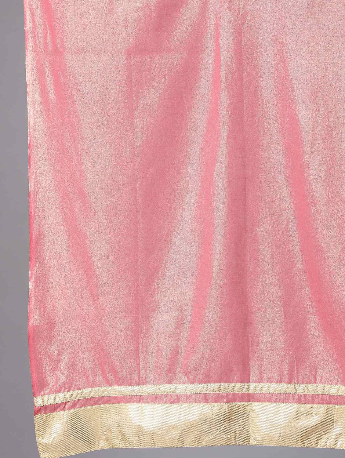 pink cotton woven dupatta - 18112168 - Zoom Image - 4