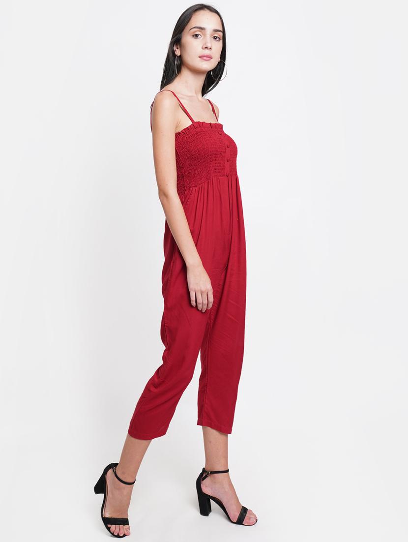cami neck solid jumpsuit - 18112898 - Zoom Image - 2
