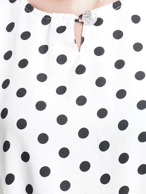 tie front polka dot jumpsuit - 18113047 - Standard Image - 4
