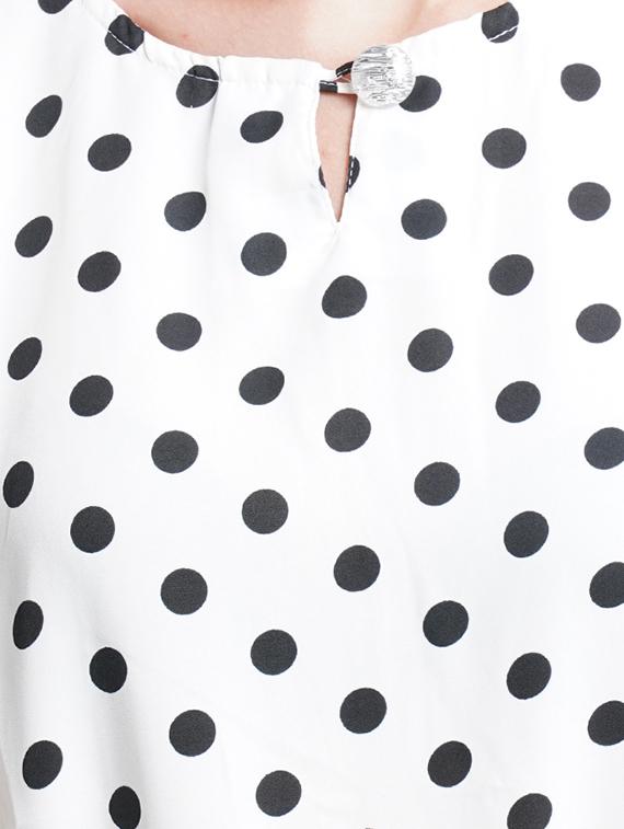 tie front polka dot jumpsuit - 18113047 - Zoom Image - 4