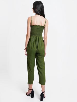 cami neck solid jumpsuit - 18113050 - Standard Image - 3