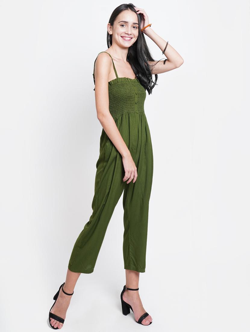 cami neck solid jumpsuit - 18113050 - Zoom Image - 2