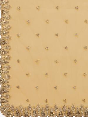 beige net flared lehenga - 18113448 - Standard Image - 6