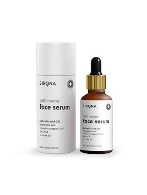 sirona anti acne face serum - 30 ml with tee tree oil, salicylic acid, hyaluronic acid and vitamin e - 18113939 - Standard Image - 2