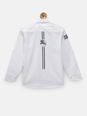 long sleeved printed shirt - 18114132 - Standard Image - 2