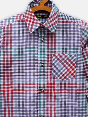 long sleeved checkered shirt - 18114138 - Standard Image - 3