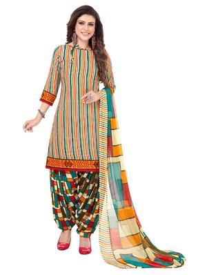 multi colored synthetic suit combos unstitched - 18114516 - Standard Image - 4