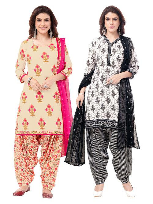set of two combos unstitched suit - 18114941 - Standard Image - 1