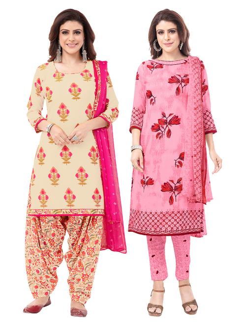 set of two combos unstitched suit - 18114954 - Standard Image - 1