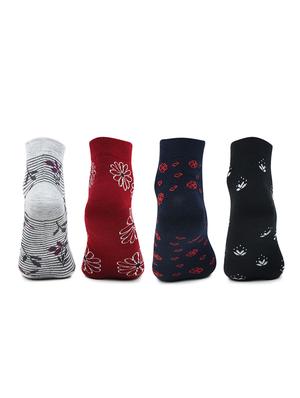 set of 4 multi colored wool toe seperator socks - 18116404 - Standard Image - 3
