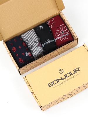 set of 4 multi colored wool toe seperator socks - 18116404 - Standard Image - 4