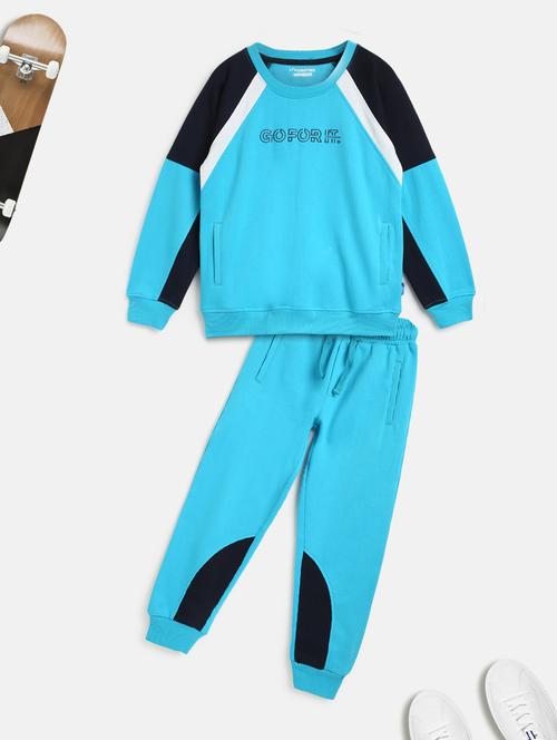 blue color block track wear - 18117373 - Very Small Image - 1
