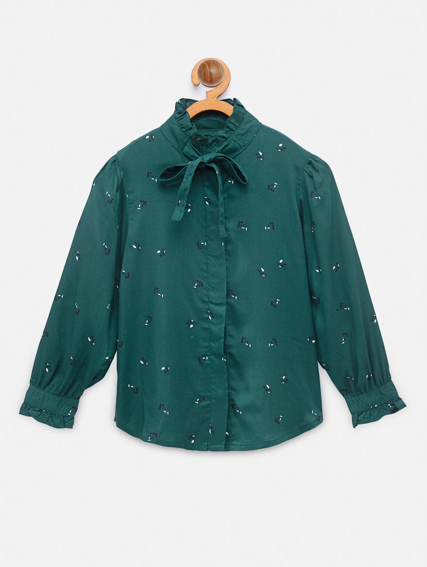 long sleeved printed top - 18117433 - Zoom Image - 1