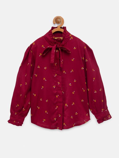 long sleeved printed top - 18117441 - Very Small Image - 1