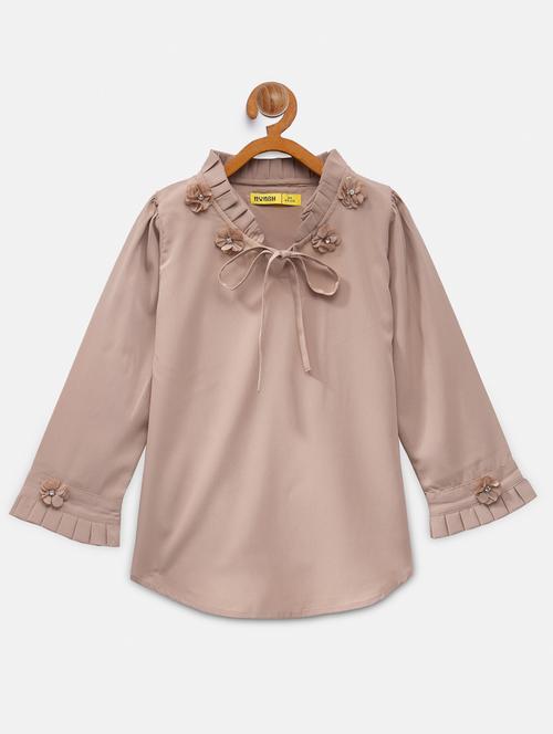 v-neck solid top - 18117443 - Very Small Image - 1