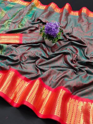 soft cotton silk saree - 18117452 - Standard Image - 2