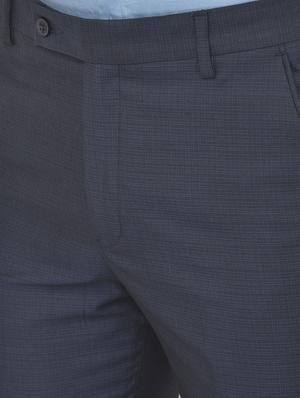 blue polyester blend single breasted suit - 18117658 - Standard Image - 5