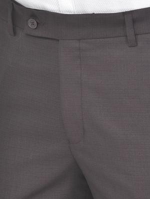 brown polyester blend single breasted suit - 18117659 - Standard Image - 5
