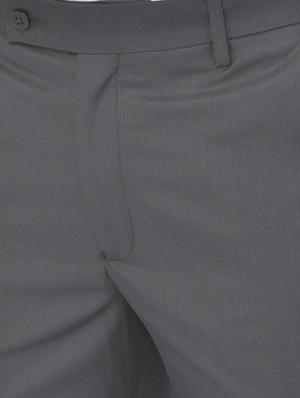 grey polyester blend single breasted suit - 18117666 - Standard Image - 5