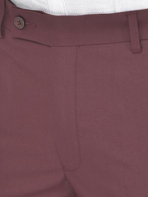 red polyester blend single breasted suit - 18117667 - Standard Image - 5