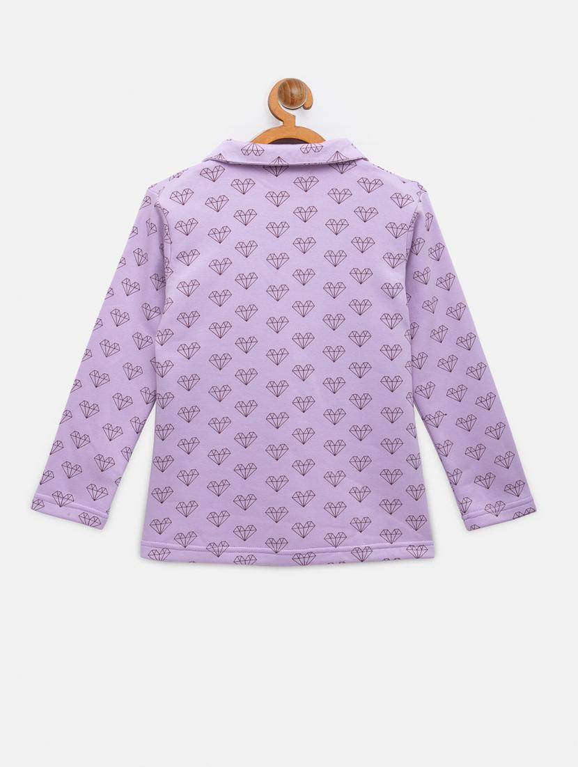purple pyjama set nightwear - 18117716 - Zoom Image - 2