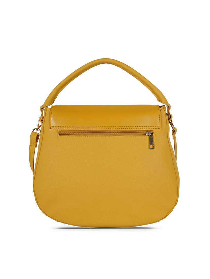 yellow pvc regular handbag - 18118012 - Zoom Image - 2