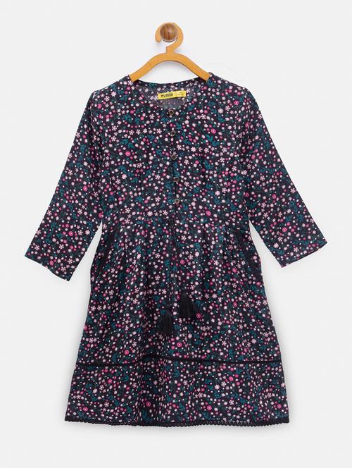 black printed frock - 18118693 - Very Small Image - 1