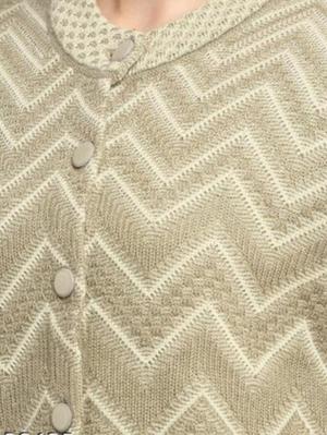 beige wool sweatshirt - 18119344 - Standard Image - 2