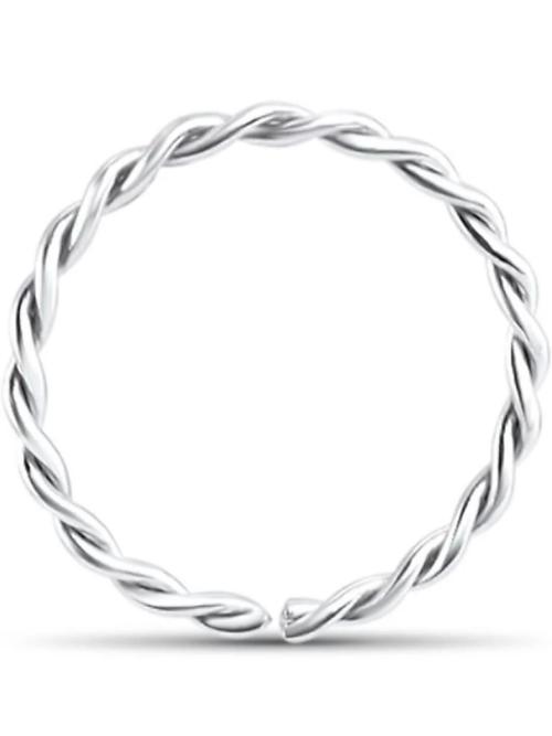 real 92.5 silver noce ring 1pc - 18119371 - Standard Image - 1