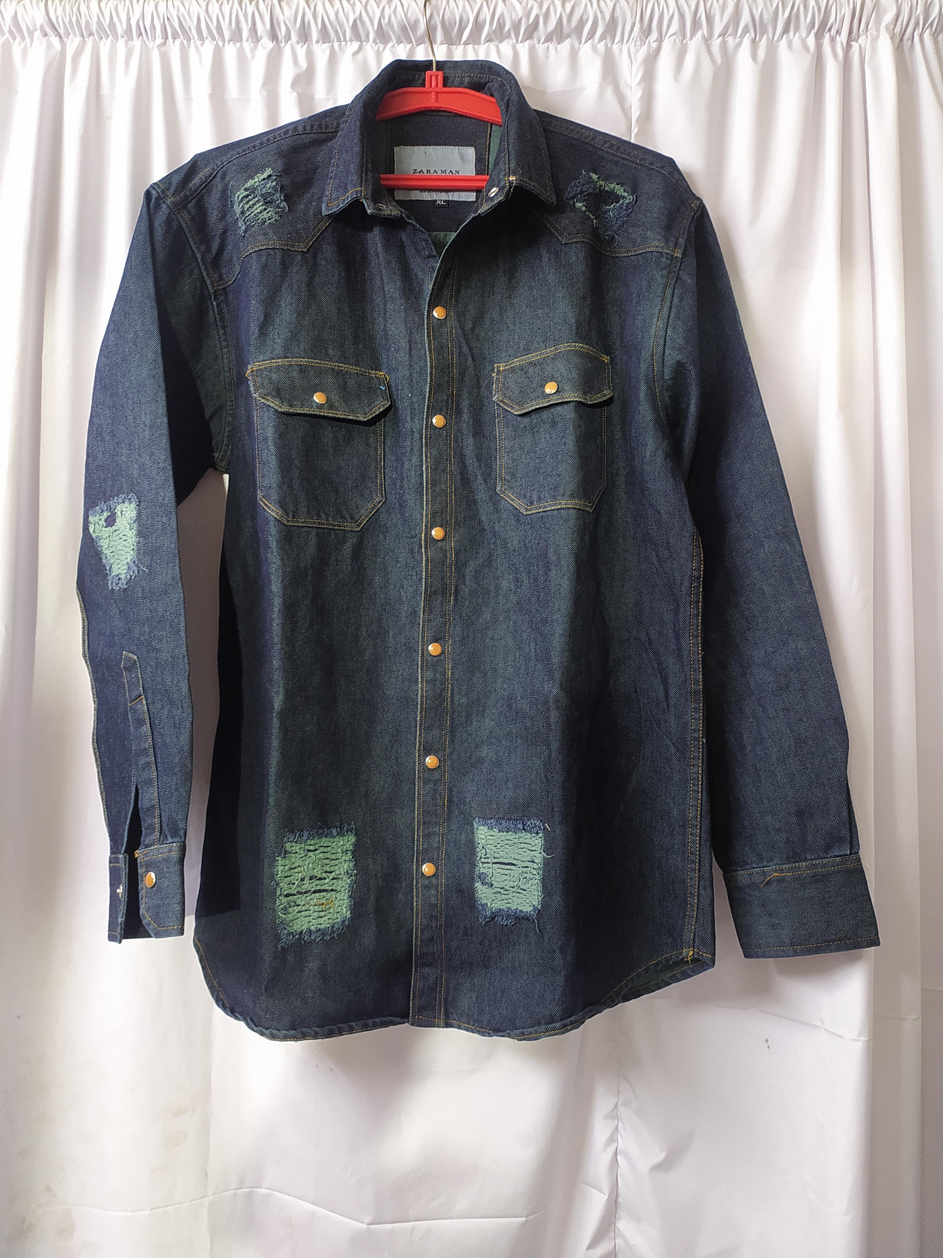 denim jacket for man blue - 18120381 - Zoom Image - 1