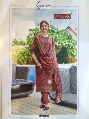 salwar shut and dupata red - 18120525 - Standard Image - 1