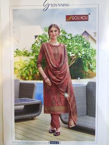salwar shut and dupata red - 18120525 - Standard Image - 2