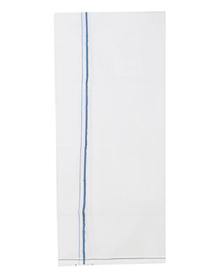 traditional men's 2 mtr white dhoti - 18137941 - Standard Image - 3