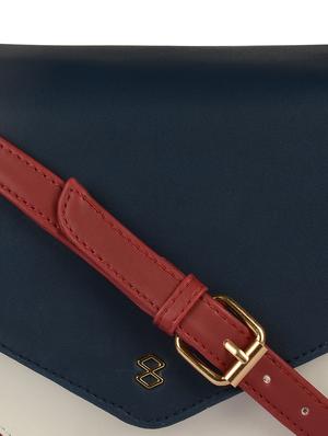 maroon leatherette (pu) regular sling bag - 18138185 - Standard Image - 4