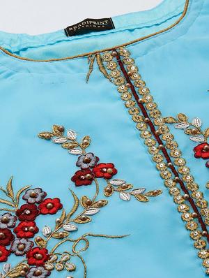 blue unstitched suit set - 18142614 - Standard Image - 5
