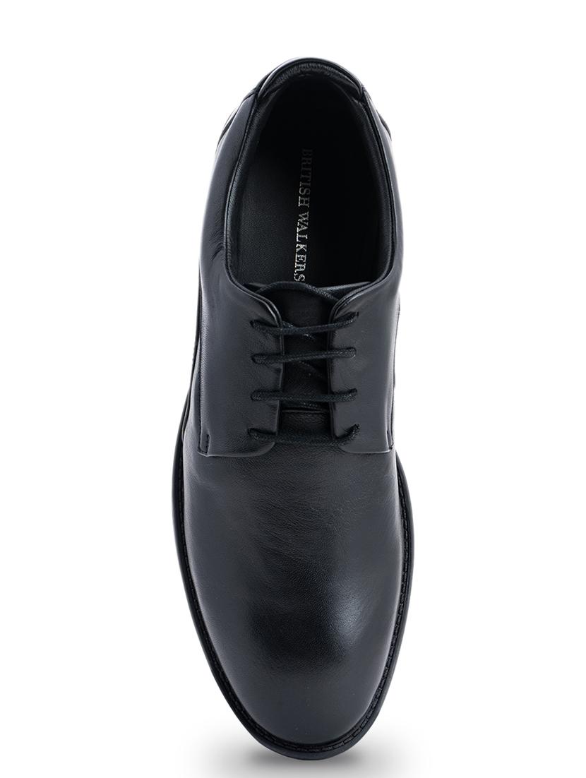 black leather laceup derbies - 18143543 - Zoom Image - 4