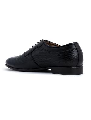 black leather laceup oxfords - 18143554 - Standard Image - 3