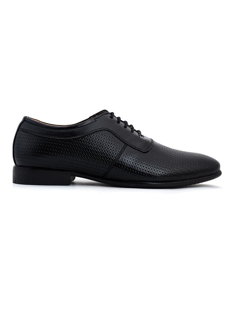 black leather laceup oxfords - 18143554 - Zoom Image - 2