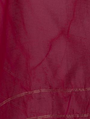 fuchsia rayon kurta churidaar set - 18145201 - Standard Image - 5