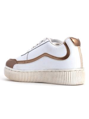 white lace-up casual shoe - 18145313 - Standard Image - 3