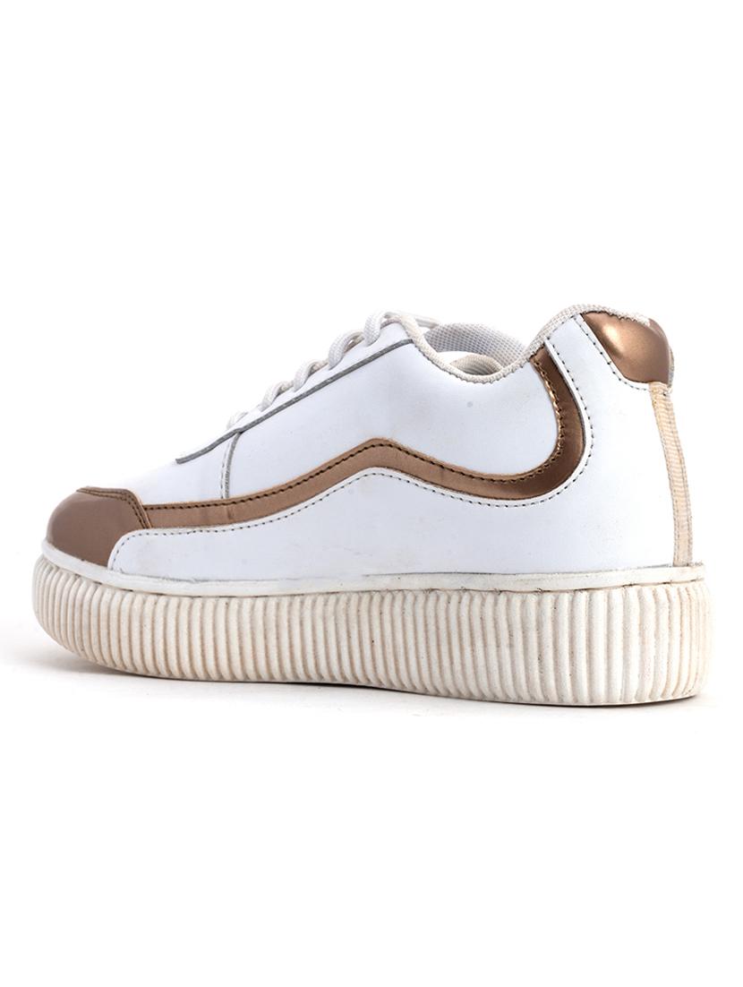 white lace-up casual shoe - 18145313 - Zoom Image - 3