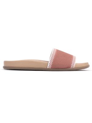 pink fabric slip on sandals - 18145323 - Standard Image - 2